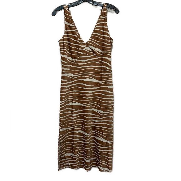 A New Day Animal Print Brown Dress Size S - Picture 1 of 6